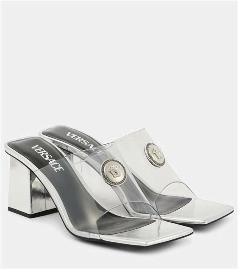 versace pvc mules